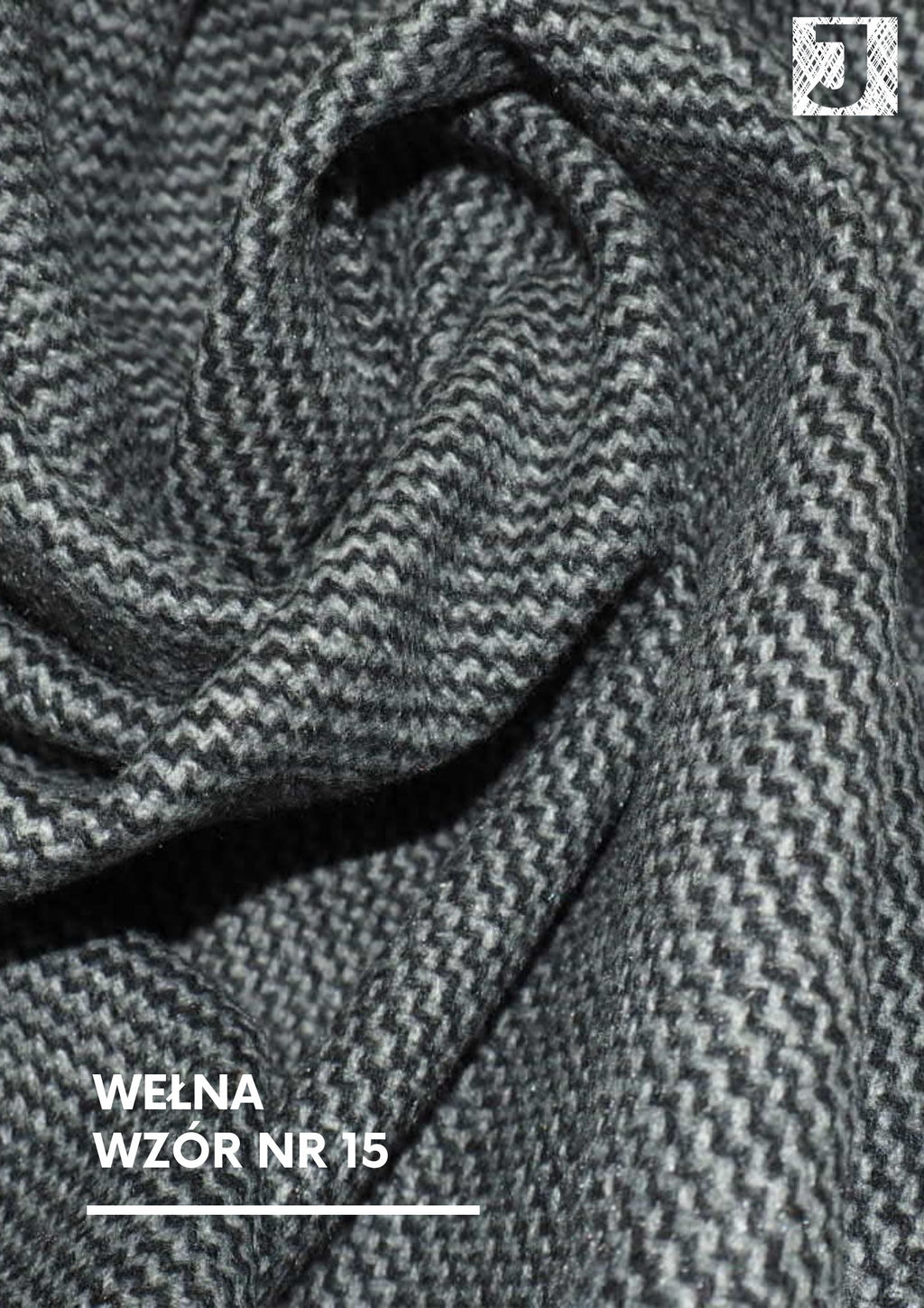 Tkanina wełniana, stroje historyczne, wzór, nr 15